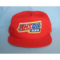 AMSOIL USA Red Snap Back Trucker Hat Farmer Cap  eb-39726769
